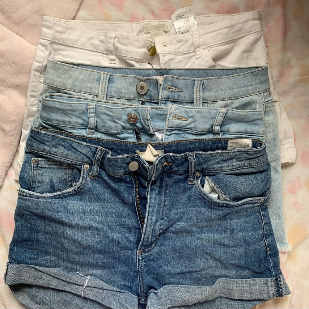 4 PAIRS OF JEAN SHORTS